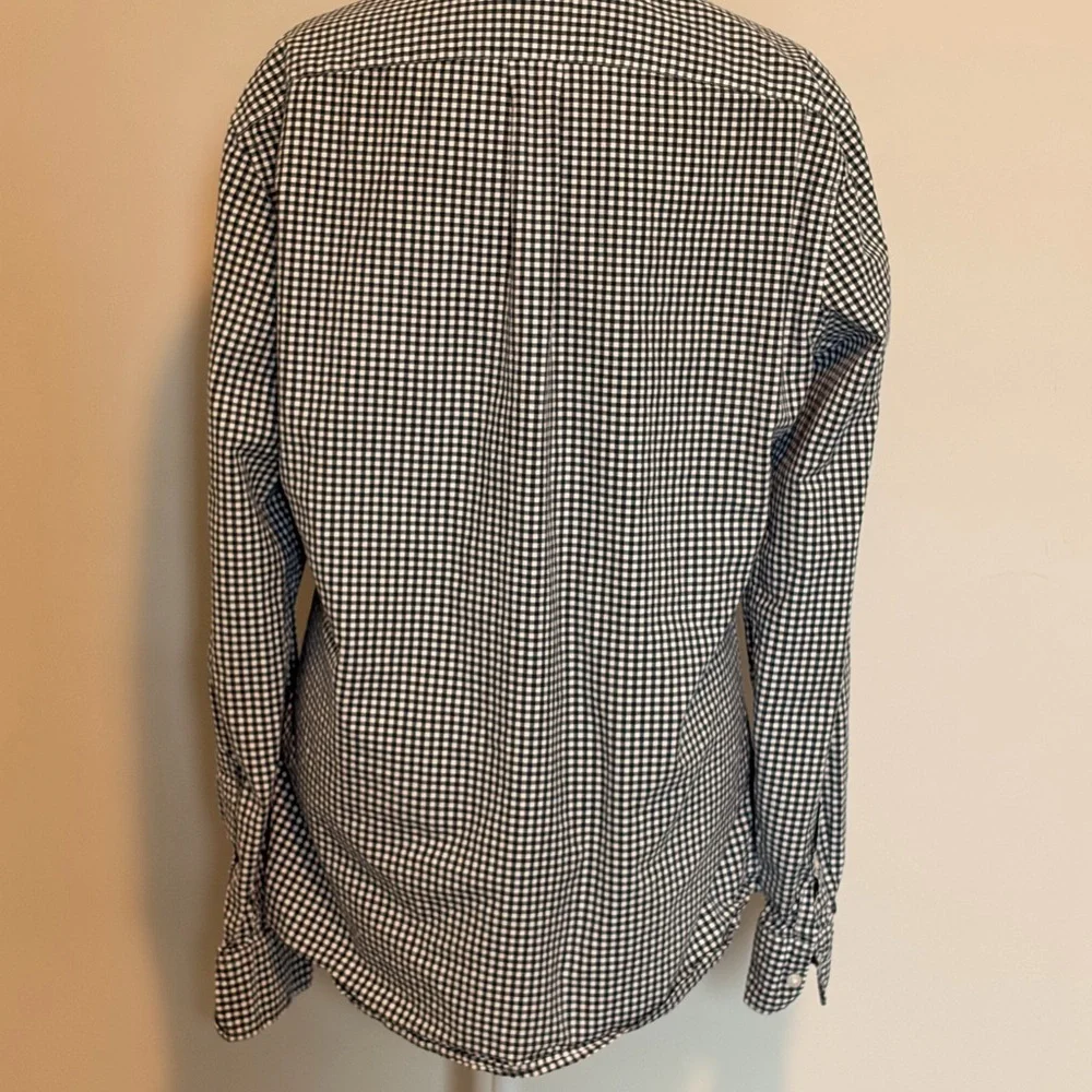 J. Crew Blue and White Checkered Men's Shirt